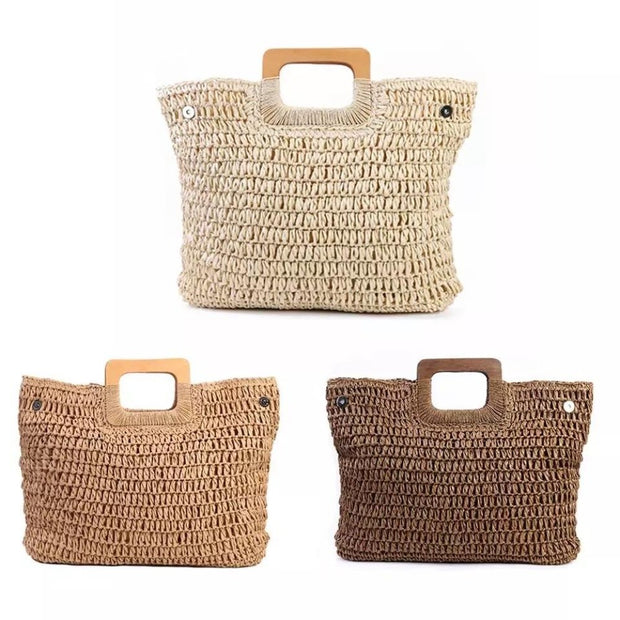 "Bohemia" Vintage Rattan-Tasche