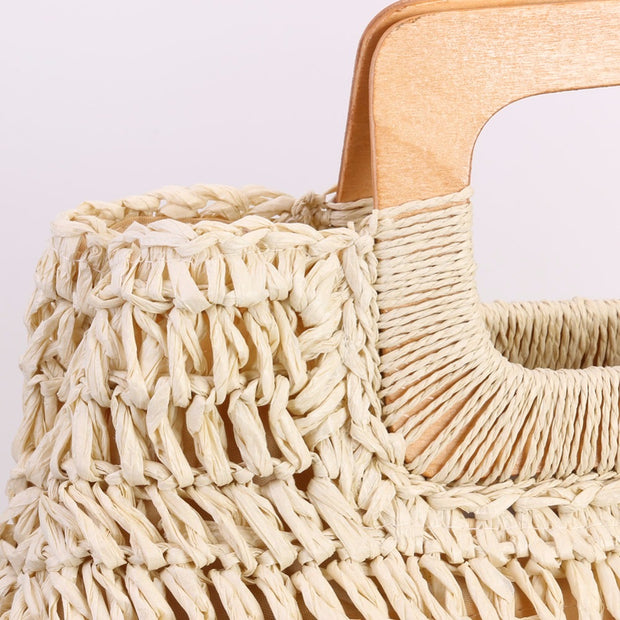 "Bohemia" Vintage Rattan-Tasche