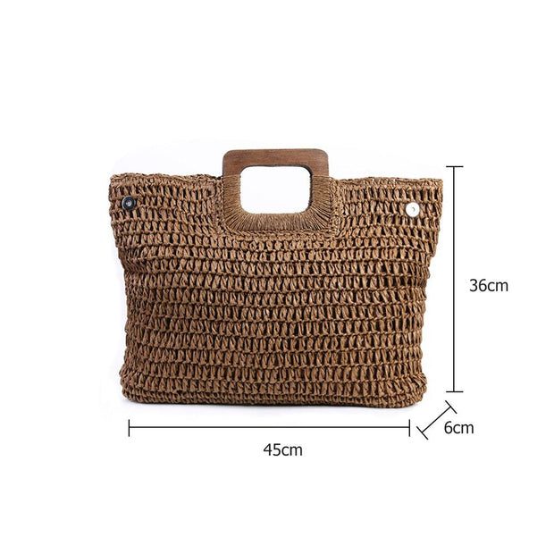 "Bohemia" Vintage Rattan-Tasche