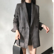 Karierter Oversize Blazer