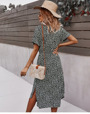 "Maja" Designer-Kleid mit Blumenprint